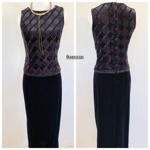 VTG Velvet Scott McClintock Dress